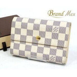 Louis Vuitton Damier Azur White Wallet Portefeuille Alexandra